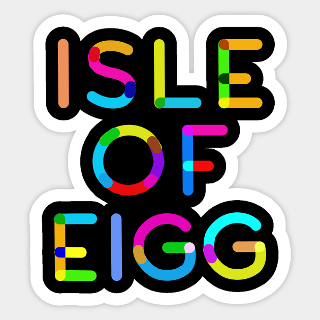 Isle of Eigg Sticker by Alex Bleakley